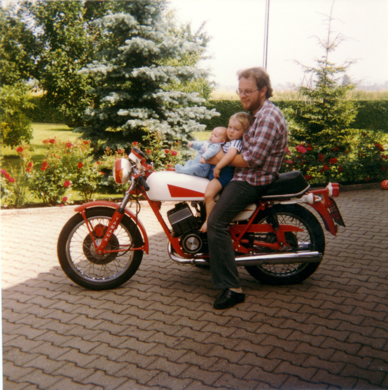 meine beiden Shne und die RD 250