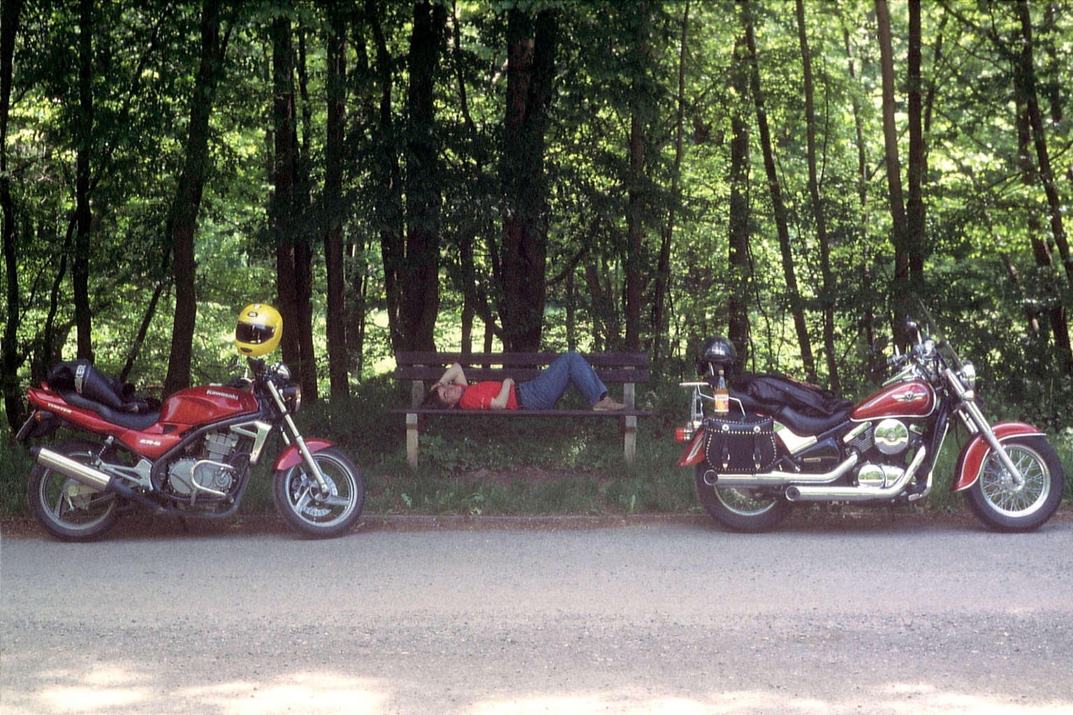 mein Wiedereinstiegs-Motorrad 2004, die Kawasaki VN 800